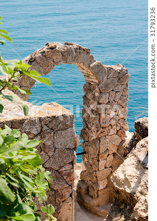 Arch at the edge of Cape Kaliakra. Bulgaria. Arch at the edge of Cape Kaliakra. Bulgaria. 31793236