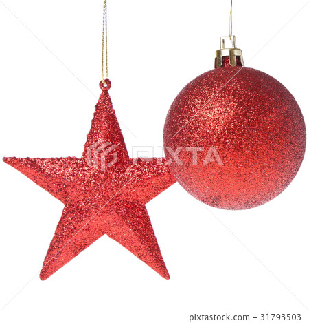 christmas ball and star christmas ball and star 31793503