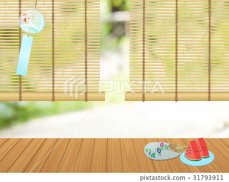 Summer landscape of Japanese old-fashioned Japanese Summer landscape of Japanese old-fashioned Japanese 31793911