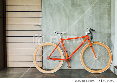 bicycle parked decorate interior living room 31794069