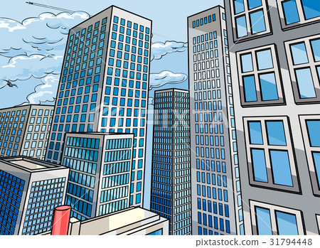 Background City Buildings Scene 31794448