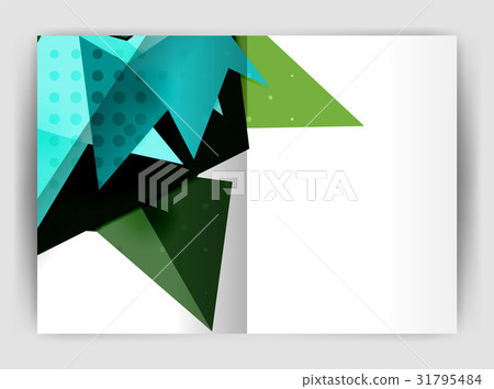 Triangle business print template Triangle business print template 31795484