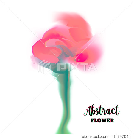 Abstract glitch flower with distorted petal Abstract glitch flower with distorted petal 31797041