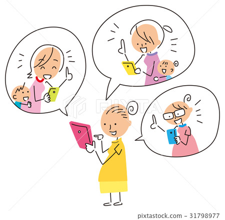 媽媽朋友們會在智能手機上提供建議 31798977