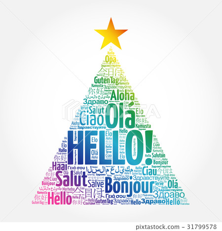Hello word cloud in different languages 31799578
