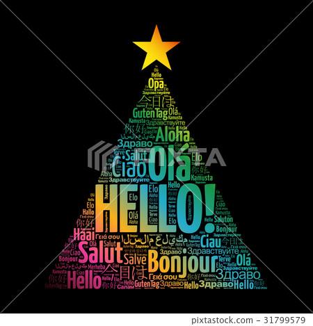 Hello word cloud in different languages 31799579