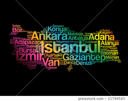 List of cities in Turkey word cloud 31799583