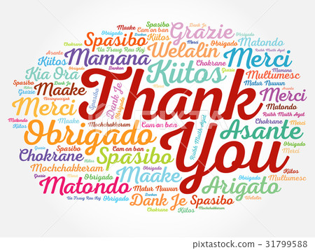 Thank You Word Cloud concept background Thank You Word Cloud concept background 31799588