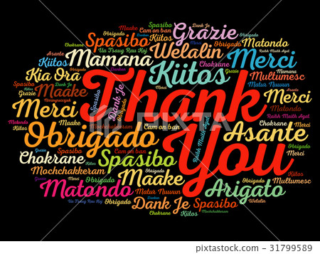 Thank You Word Cloud concept background Thank You Word Cloud concept background 31799589