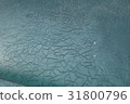 Closeup of cracked and peeling paint old car 31800796