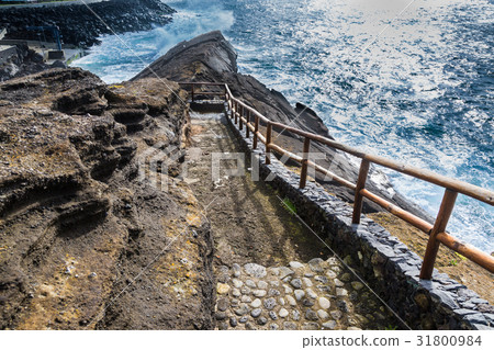 Viewpoint of coast at Sao Rogue on Sao Miguel 31800984