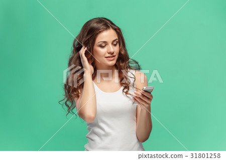 The young woman's portrait with happy emotions 31801258