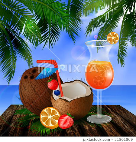 tropical vector background tropical vector background 31801869