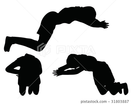 Muslim woman silhouette in pray pose 31803887