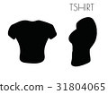 t-shirt silhouette on white background 31804065