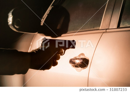 Night robbery on the street Night robbery on the street 31807233