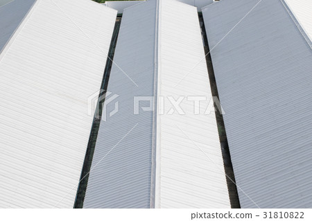 Warehouse roof,metal sheet roofing. 31810822