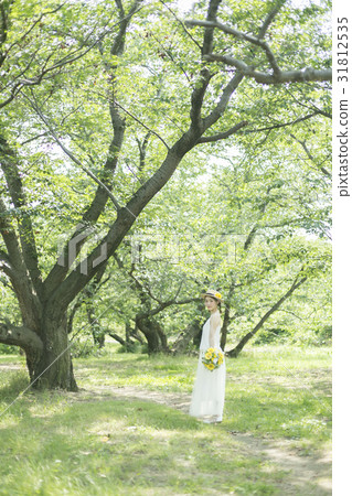A woman in the forest A woman in the forest 31812535