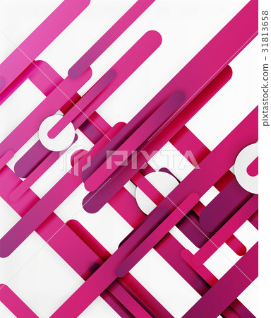 Cut 3d paper color straight lines abstract 31813658