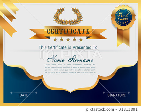 Graceful certificate template Graceful certificate template 31813891