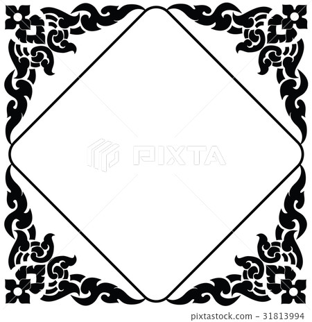 frame of Thai pattern 31813994