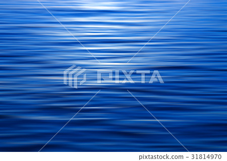 The motion of blue water surface at the lake. 31814970