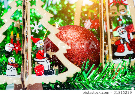 Macro photo of the Christmas tree. Macro photo of the Christmas tree. 31815259