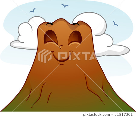 Mascot Volcano Peaceful 31817301