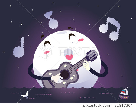 Mascot Moonlight Guitar Song Mascot Moonlight Guitar Song 31817304