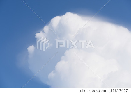 Blue sky and big white cloud background Blue sky and big white cloud background 31817407