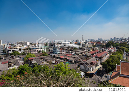 曼谷泰國景觀希望從金山(金山) 曼谷泰國景觀希望從金山(金山) 31818031