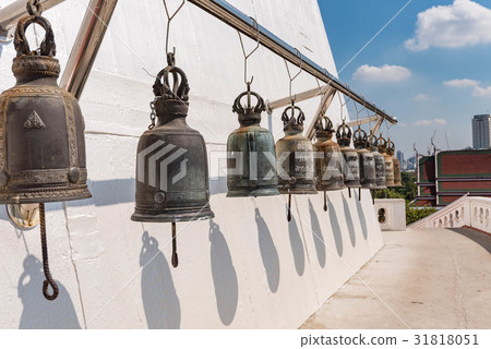 Wat Saket(金黃小山)響鈴在曼谷,泰國 Wat Saket(金黃小山)響鈴在曼谷,泰國 31818051