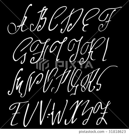 Hand drawn elegant calligraphy font. Modern brush 31818623