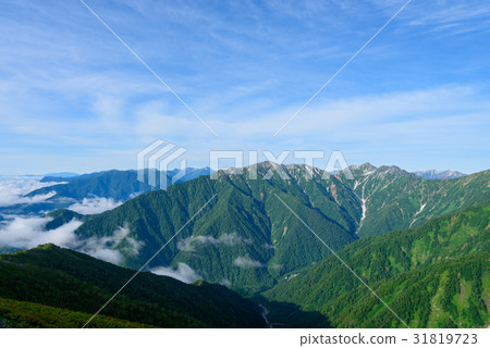 北阿爾卑斯山的Ninomi-dake和蓮花 31819723