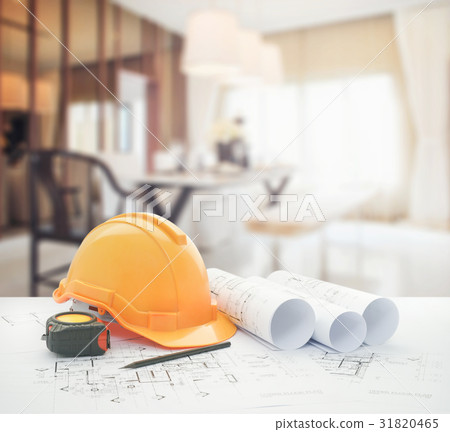 architectural tools over luxury dining room 31820465