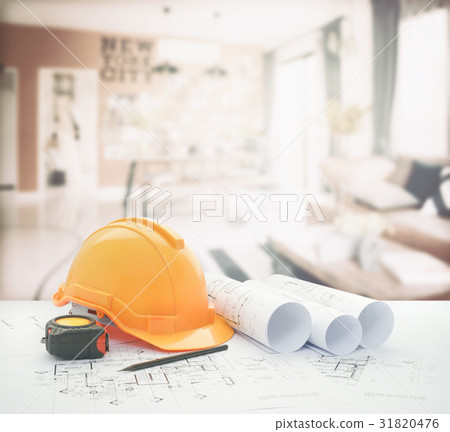 architectural tools over modern living room 31820476