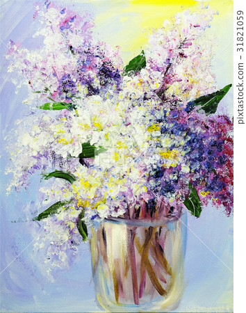 Bouquet of lilac in vase Bouquet of lilac in vase 31821059