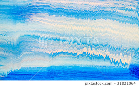 Acrylic stripe pattern with blue and white waves Acrylic stripe pattern with blue and white waves 31821064