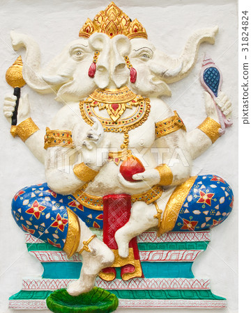 Indian, Hindu ganesha God Named Dwimukha Ganapati 31824824