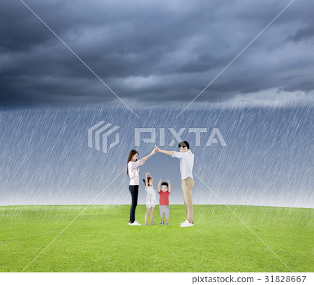 family concept protect the child from the rain family concept protect the child from the rain 31828667