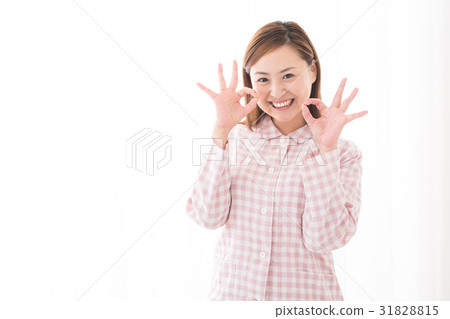 Pajamas female OK sign Pajamas female OK sign 31828815