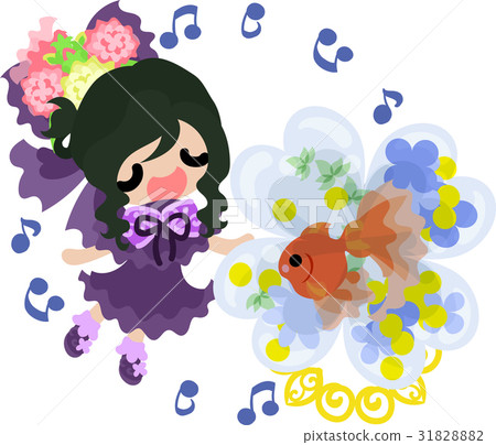 唱歌的漂亮女孩和一個魚缸 唱歌的漂亮女孩和一個魚缸 31828882