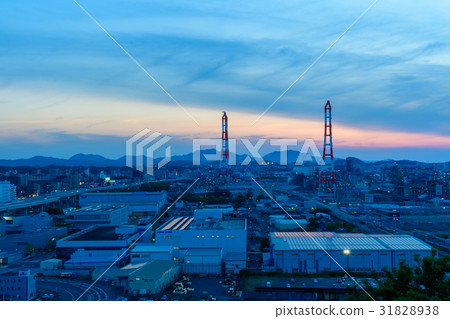 在北九州市八幡區的植物日落 31828938