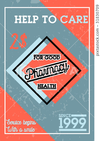 Color vintage pharmacy banner 31830709