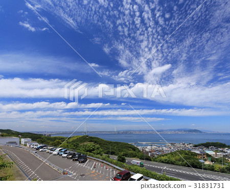 從Awaji SA觀看明石海峽大橋 從Awaji SA觀看明石海峽大橋 31831731
