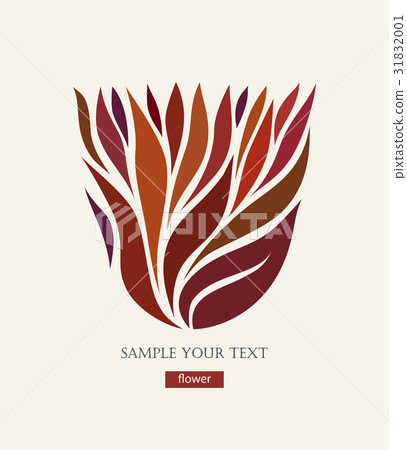 Stylized floral petals logotype. Decorative Stylized floral petals logotype. Decorative 31832001