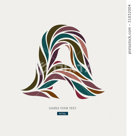Logo design from petals, leaves, abstract letter A Logo design from petals, leaves, abstract letter A 31832004
