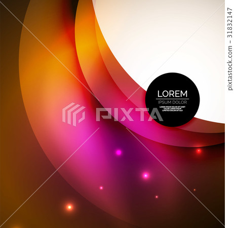 Overlapping circles on glowing abstract background Overlapping circles on glowing abstract background 31832147