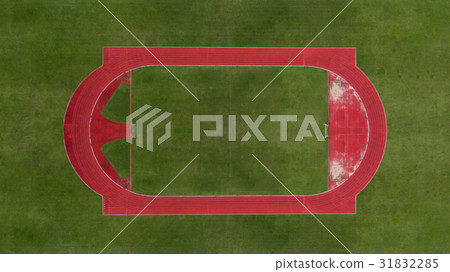 aerial view of football soccer field aerial view of football soccer field 31832285