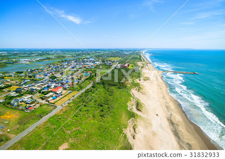 Aerial photograph of fish market near the fairy shore 31832933